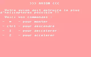 jeu Avion