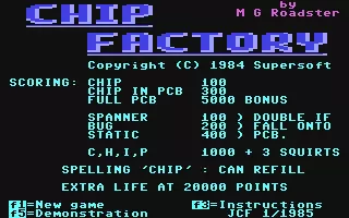 jeu Chip Factory