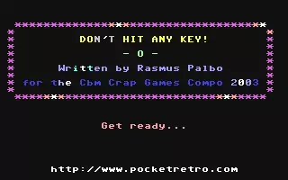 jeu Don't Hit Any Key!