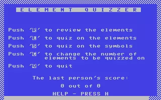 jeu Element Quizzer