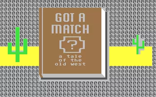 jeu Got a Match? - A Tale of the Old West