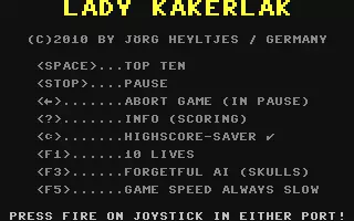 jeu Lady Kakerlak