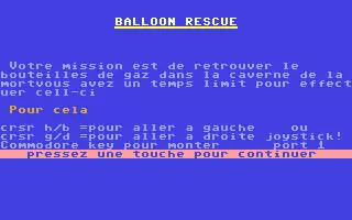 jeu Ballon en folie, Le