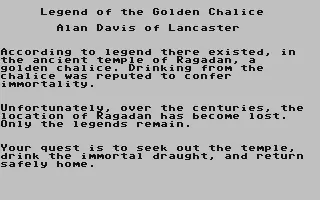 jeu Legend of the Golden Chalice