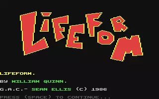 jeu Lifeform