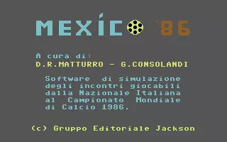 Image n° 2 - screenshots  : Mexico '86