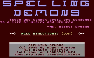 jeu Spelling Demons