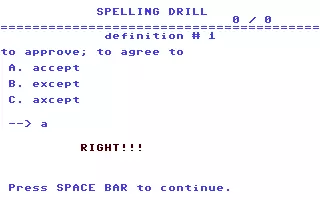 jeu Spelling Drill #006