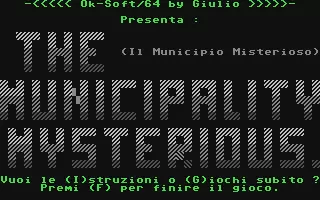 jeu Municipality Mysterious, The - Il Municipio Misterioso