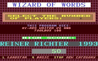 jeu Wizard of Words