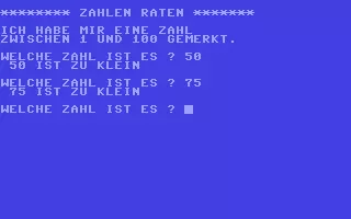 jeu Zahlen raten