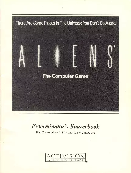 manual for Aliens - The Computer Game