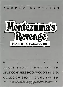 manual for Montezuma's Revenge