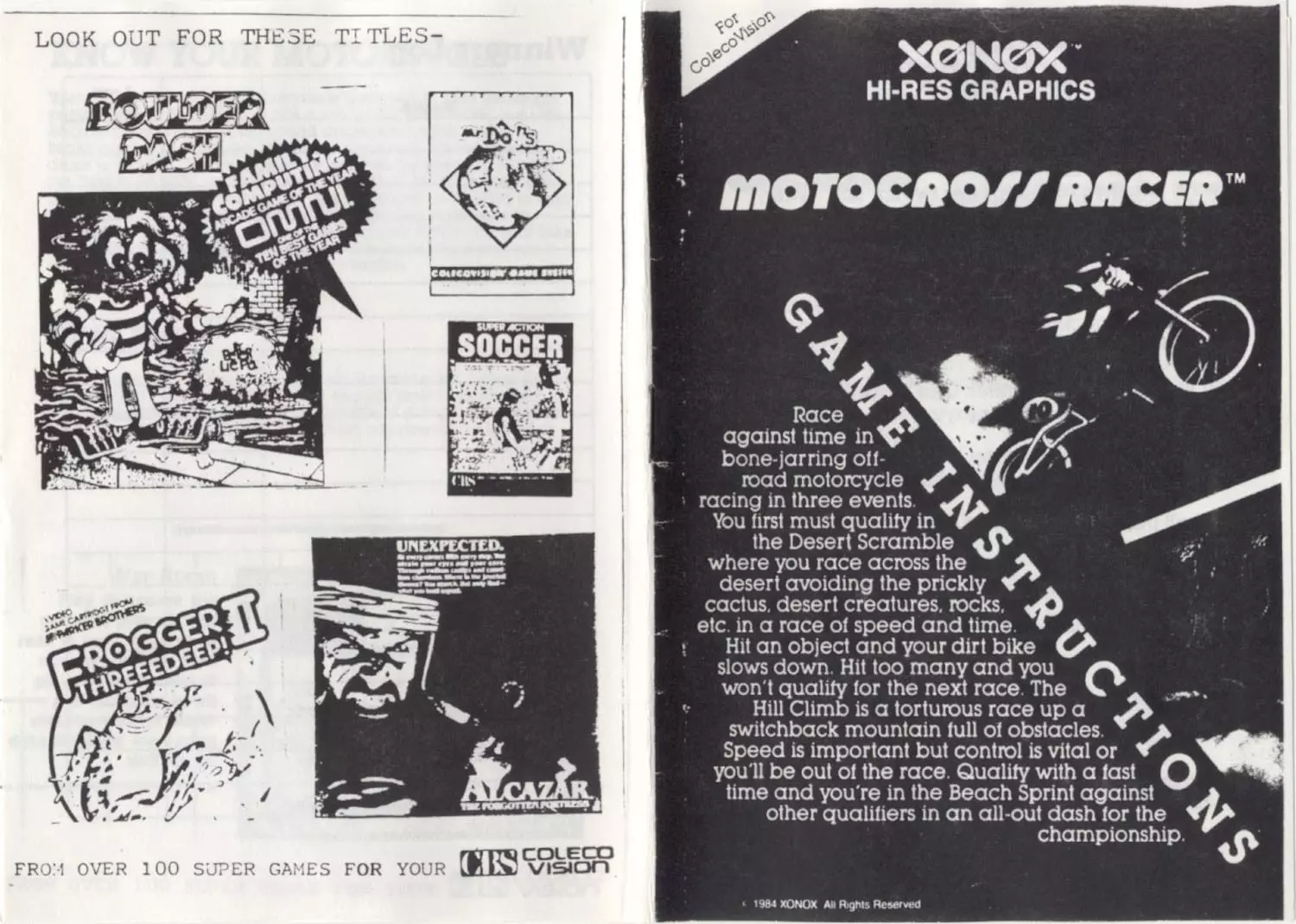 manual for Motocross Racer