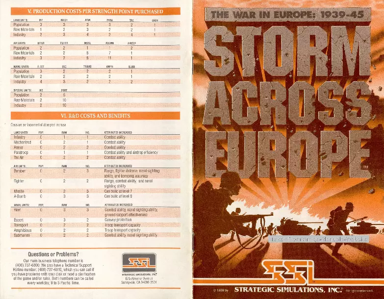 manual for Storm Across Europe