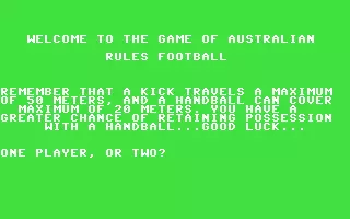 Image n° 3 - screenshots  : Australian Rules Football