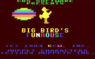 Image n° 2 - screenshots  : Big Bird's Funhouse