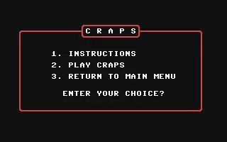 Image n° 6 - screenshots  : Craps