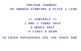 Image n° 2 - screenshots  : Meteor Shower