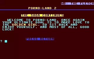 Image n° 1 - screenshots  : Porno-Land II - The Saga Continues