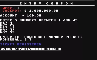 Image n° 1 - screenshots  : Powerball