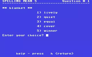 Image n° 1 - screenshots  : Spelling Mean 5