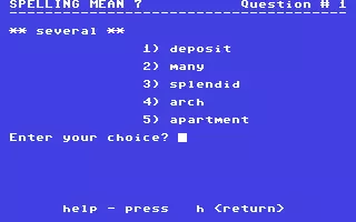 Image n° 1 - screenshots  : Spelling Mean 7