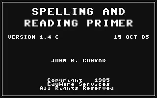 Image n° 2 - screenshots  : Spelling and Reading Primer