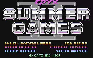 Image n° 2 - screenshots  : Summer Games II