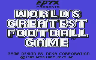 Image n° 2 - screenshots  : World's Greatest Football Game