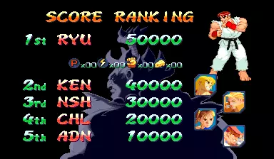 Image n° 1 - scores : Street Fighter Zero 2 Alpha (Brazil 960813)