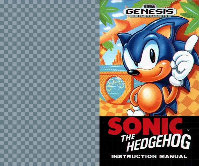 manual for Sonic the Hedgehog - Genesis