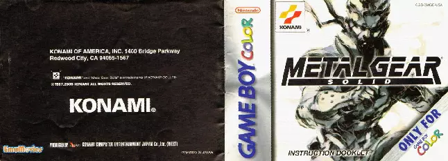 manual for Metal Gear Solid