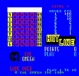 jeu Cal Omega - Game 23.6 (Hotline)