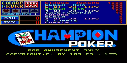 jeu Champion Poker (v300US)