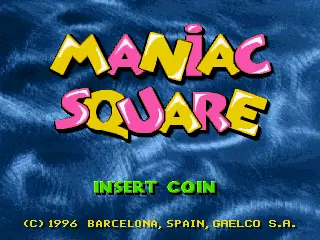 jeu Maniac Square (unprotected, Version 1.0, Checksum 66B1, 960419-1 PCB)