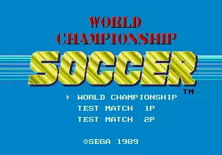 jeu World Championship Soccer (Mega-Tech)