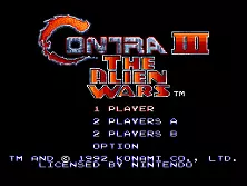 jeu Contra 3: The Alien Wars (Nintendo Super System)