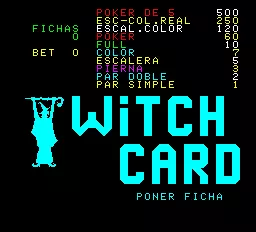 ROM Witch Card (Spanish, witch game, set 1)