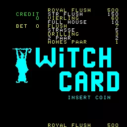 jeu Witch Card (Video Klein CPU box, set 1)