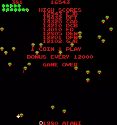Image n° 3 - gameover : Centipede (revision 1)