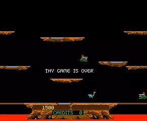 Image n° 3 - gameover : Joust (White-Green label)