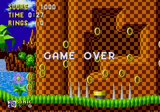 Image n° 4 - gameover : Sonic The Hedgehog (Mega Play)