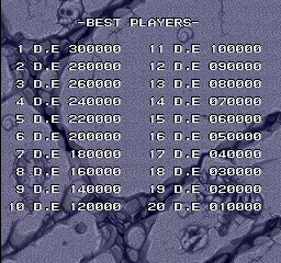 Image n° 2 - scores : Caveman Ninja (bootleg)