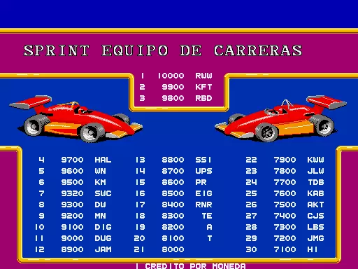 Image n° 1 - scores : Championship Sprint (Spanish, rev 2)