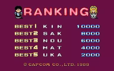 Image n° 4 - scores : Capcom World (Japan)