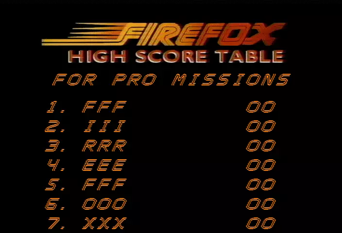 Image n° 3 - scores : Fire Fox (set 2)