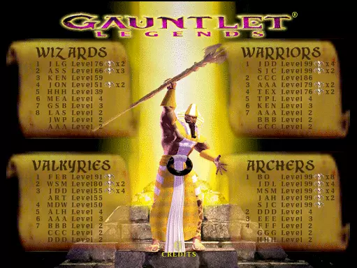 Image n° 3 - scores : Gauntlet Legends (version 1.6)