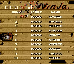 Image n° 3 - scores : Master Ninja (bootleg of Shadow Warriors - Ninja Gaiden)