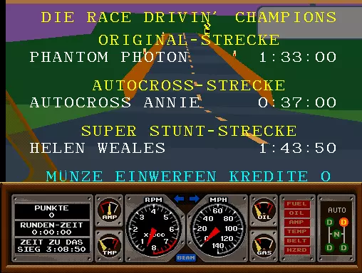 Image n° 1 - scores : Race Drivin' (cockpit, German, rev 5)